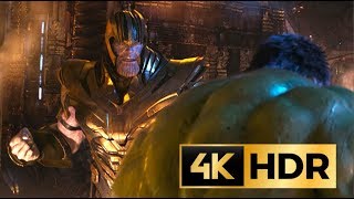 THANOS vs HULK 2019  Fight Scene  AVENGERS INFINITY WAR  4K HDR  219 [upl. by Cresida]