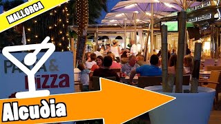 Puerto Alcudia Majorca Spain Evening and nightlife [upl. by Jessee]