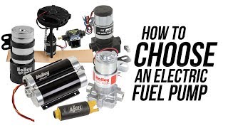 How to choose an Electric Fuel Pump [upl. by Cutlerr]