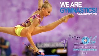 KUDRYAVTSEVA Yana RUS  2014 Rhythmic Worlds Izmir TUR  Qualifications Clubs [upl. by Nelav]