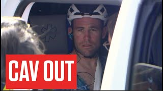 Mark Cavendish CRASH Crushes Record Dreams In Stage 8 At Tour de France 2023 [upl. by Ladnek]