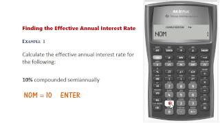 BA II Plus  Nominal amp Effective Rate Conversions [upl. by Hoffer]