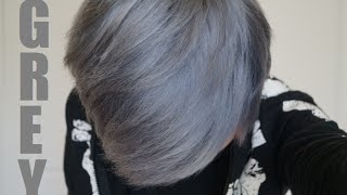 How to Dye Your Hair SilverGrey THE SAFE WAY [upl. by Eliathas750]