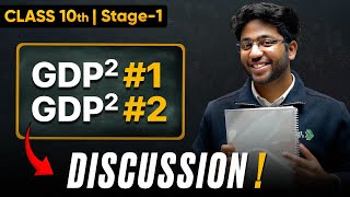 Class 10th GDP²  1 amp 2 Discussion 🔥  Shobhit Nirwan [upl. by Dnomyaw879]