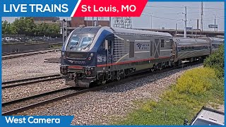 🔴 LIVE Trains Railcam  St Louis Missouri West Cam [upl. by Alam]