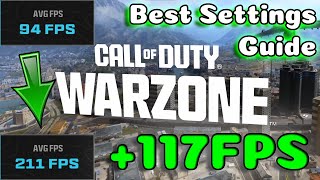 BEST Warzone MW3 MWZ PC Graphics Settings Guide Optimize MAX FPS and Visibility [upl. by Leachim]