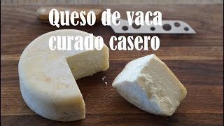 ASÍ SE HACE EL QUESO CURADO CASERO [upl. by Orgell410]