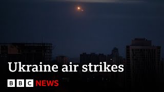 Ukraine war Russia launches wave of air strikes  BBC News [upl. by Gerson]