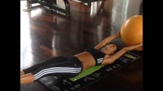 Federica Nargi ball workout [upl. by Nicolella]