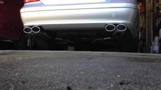 W211 Mercedes E500 Exhaust Muffler Delete  Jpipe [upl. by Fanestil]