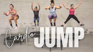 35 MIN Trampoline CARDIO Workout  JUMPSPORT Rebounder  Plus Strength  Core [upl. by Ayra444]