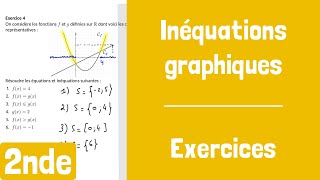 Exercices  Résolution graphique dinéquations [upl. by Eannej]