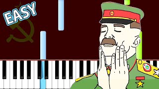 Soviet Anthem  Easy Piano Tutorial In SOVIET RUSSIA [upl. by Anabel]