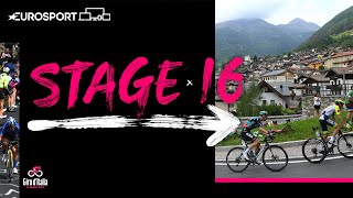 2022 Giro d’Italia  Stage 16 Highlights  Eurosport [upl. by Emixam]