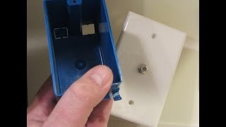 Coax Outlet Installation  How To [upl. by Arahsit216]