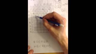 Longest common subsequence algorithm  example [upl. by Mur]