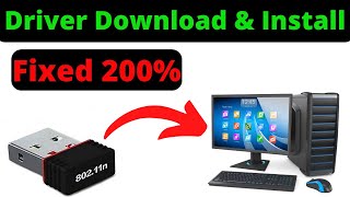 80211n WiFi USB Adapter Driver Download amp Install in Hindi🔥 USB WIFI 80211 n Driver Windows 7810 [upl. by Ressay]