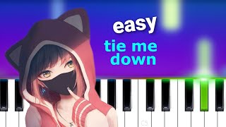 Gryffin  Tie Me Down ft Elley Duhé  EASY PIANO TUTORIAL [upl. by Kiyoshi]