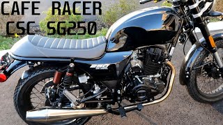 Best Beginner Motorcycle under 2500 CSC SG250 Cafe Racer [upl. by Erodasi62]