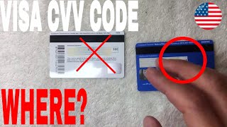 ✅ Where To Find Visa CVV Code 🔴 [upl. by Eenar]