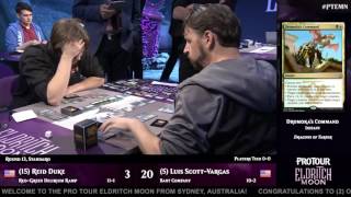 Pro Tour Eldritch Moon Round 13 Standard Reid Duke vs Luis ScottVargas [upl. by Elleiad]