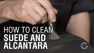 How To Clean Suede and Alcantara  Autoblog Details [upl. by Tam275]