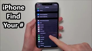 How to Find Your Phone Number iPhone 11 [upl. by Angelico]