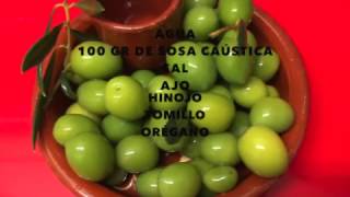 COMO ENDULZAR Y ALIÑAR ACEITUNAS  Curarlas Extremadura [upl. by Ahsaz]