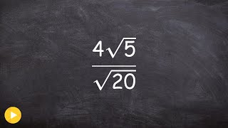 Learn how to divide radicals [upl. by Dombrowski]