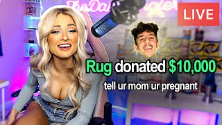 Donating 10000 to Small Twitch Streamers  Challenge [upl. by Casia]