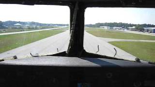 DC3 Takeoff from Cockpit [upl. by Bronk]