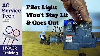 TOP 10 Reasons Why the Gas Pilot Light Goes Out amp Wont Stay Lit [upl. by Wyck]