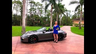 2014 Porsche Carrera S Cabriolet Test Drive amp Review wMaryAnn For Sale By AutoHaus of Naples [upl. by Tsenre619]