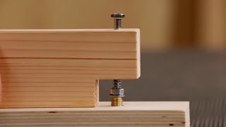 Woodworking Tip Threaded Insert Installation Jig [upl. by Forsta]