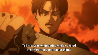 Levi Being Savage Levi Shows Zeke No Mercy  Attack on Titan Season 4 [upl. by Adair581]