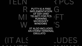 What Is PUTTY  ssh  Telnet  HYDTECH [upl. by Nedearb]