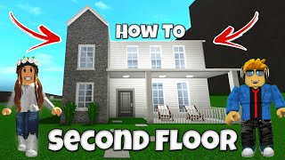 How To Build a Second Floor in Bloxburg Roblox Tutorial [upl. by Alexa]