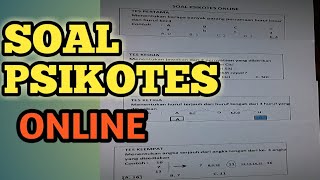 Psikotes kerja Online [upl. by Amocat]