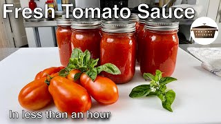 How to make Tomato Sauce from tomatoes  Quick Italian Tomato Passata Sauce [upl. by Theo682]