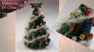 Albero di Natale segnaposto fai da te 💕tutorial hand made passo a passo💕 [upl. by Ailugram255]