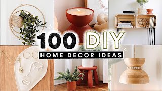 100 DIY HOME DECOR IDEAS  HACKS You Actually Want To Make ✨ Full Tutorials [upl. by Einaffit]