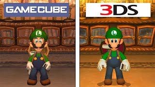 Luigis Mansion  Gamecube VS 3DS  Emu 4K Graphics Comparison  Comparativa [upl. by Giuseppe]