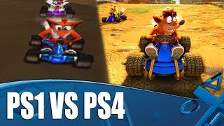 Crash Team Racing NitroFueled  PS4PS1 Graphics Comparison [upl. by Aitsirk150]