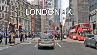 London 4K  Skyscraper District Drive  City of London [upl. by Benson]