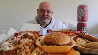 Doner kebab UK mukbang live [upl. by Eidod]