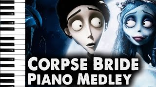 Corpse Bride Piano Duet Victors Piano Solo Medley [upl. by Troyes]