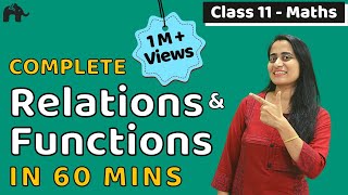 Relations Functions  Class 11 Maths Chapter 2  Complete Chapter in ONE video [upl. by Dorice80]