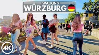 🇩🇪 Germany 4K Walk  Würzburg City Center Tour  June 2021 [upl. by Chet]