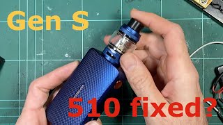 Vaporesso Gen S  Dismantle comparison to the original and trying to break the 510 [upl. by Orgell]