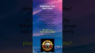 Guns N Roses  Paradise City Lyrics shorts [upl. by Neras]